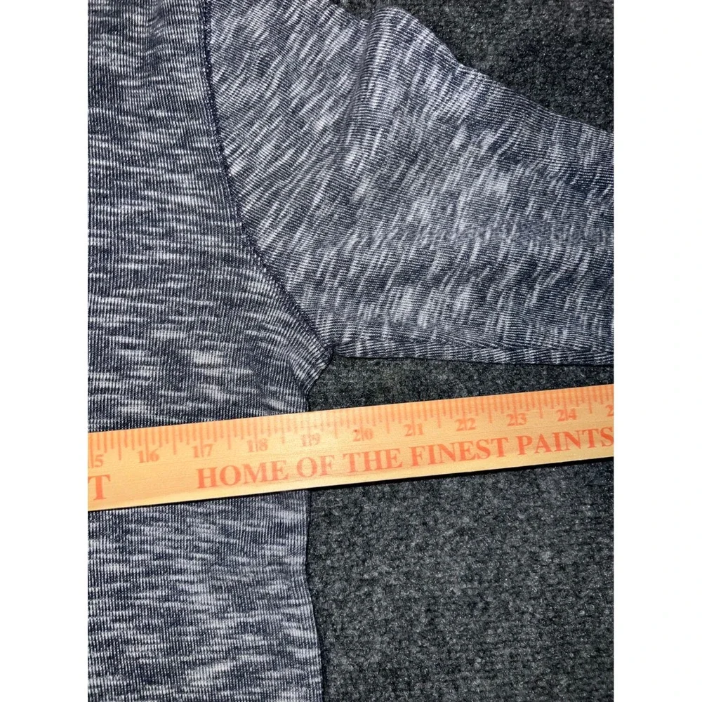 Lucky Brand Mens Medium Blue White Space Dye Long Sleeve Henley Shirt